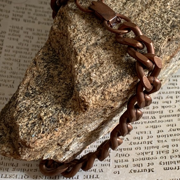 Solid Copper Unisex Mens Woman’s Dark Metal Bracelet Jewelry Health Benefits! - Picture 6 of 12